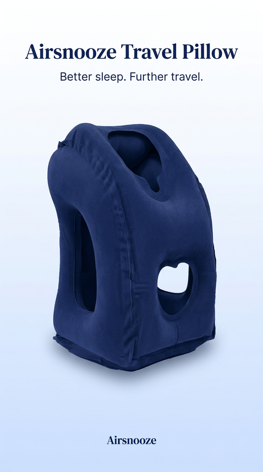Airsnooze inflatable travel pillow